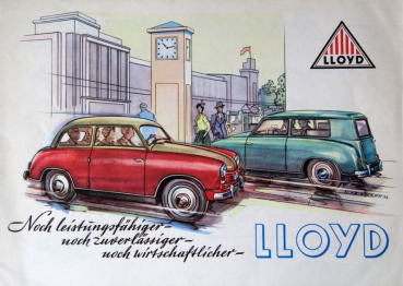 Lloyd Modelprogram 1953 Carbrochure (8463)